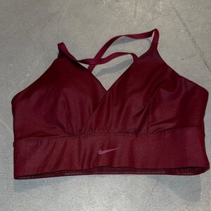 Nike Burgundy Sports Bra
